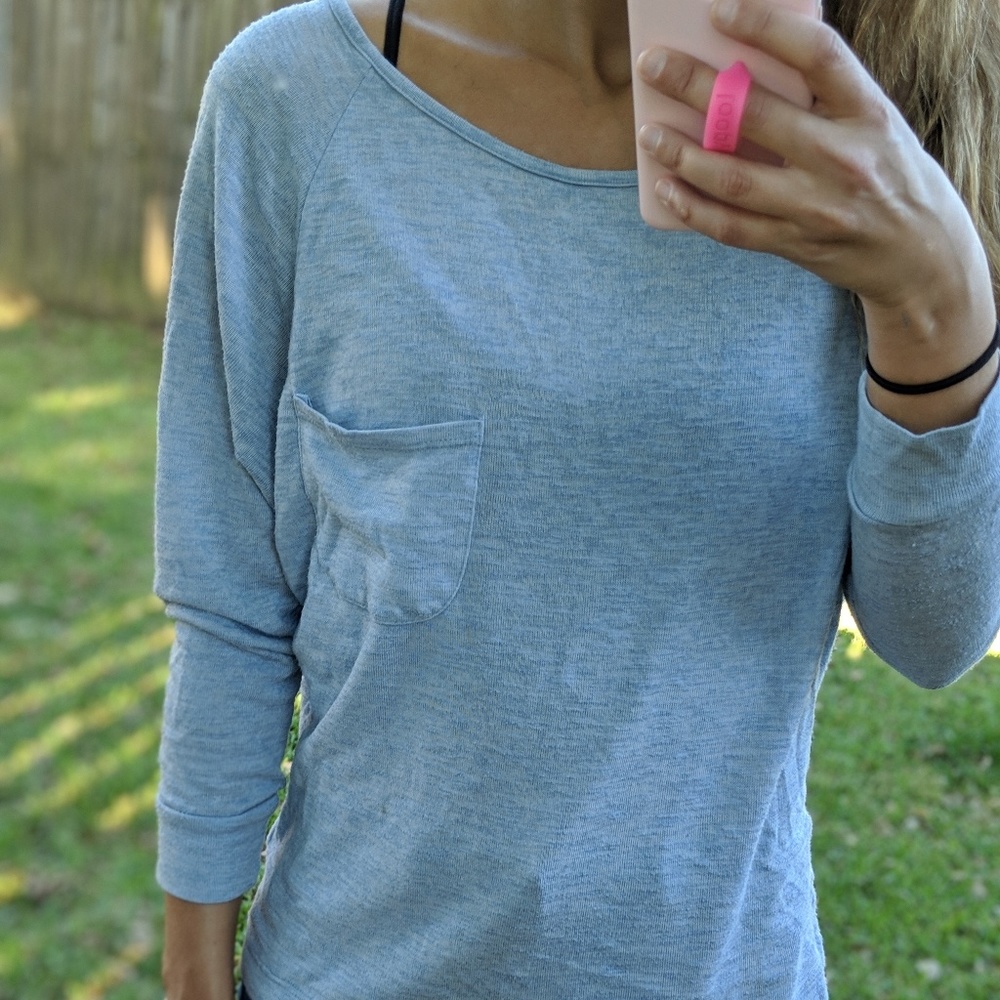 Blue forever 21 long sleeve shirt